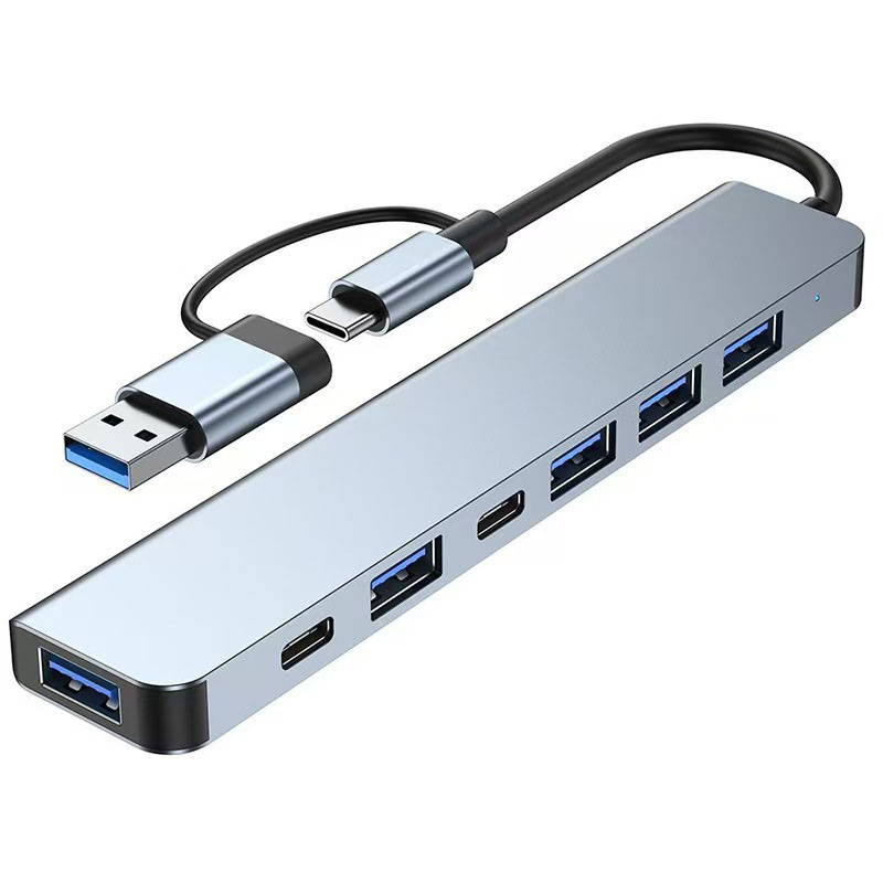 Laptop Accessories Hub - 7 Portlu USB A C Hub