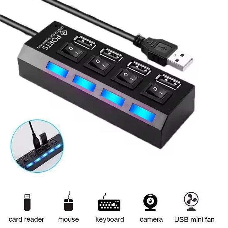 Laptop Accessories Hub - USB Uzatma Hub'ı 4-Portlu Bölücü, Dizüstü