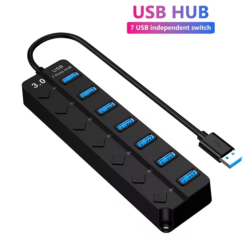 Laptop Accessories Hub - USB 3.0 Güç Adaptörü 4/7 Portlu