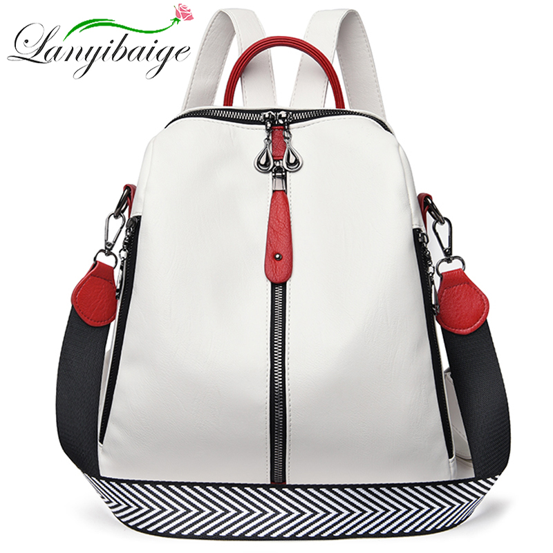 Laptop Accessories Women - Moda sırt çantası kadın yumuşak deri