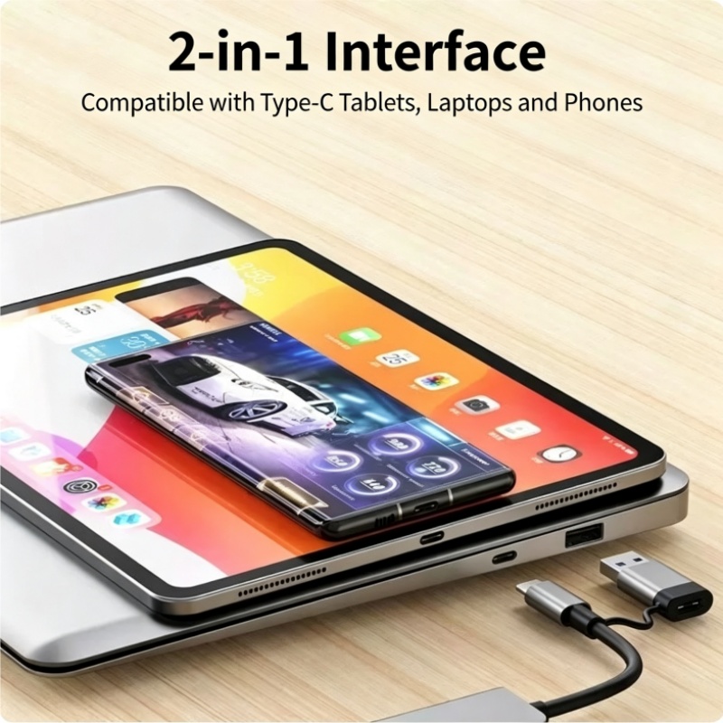 Çift Başlı Tip-C 8'i 1 Arada Ç - Laptop Accessories Hub incelemesi ve fiyatı
