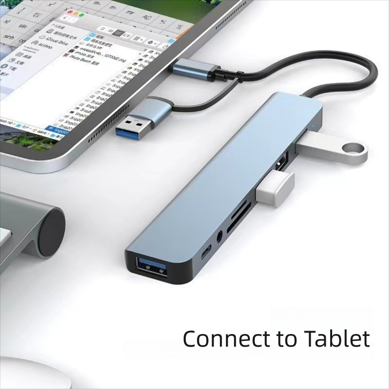 8 girişli 2 çıkışlı USB C Spli - Laptop Accessories Hub incelemesi ve fiyatı