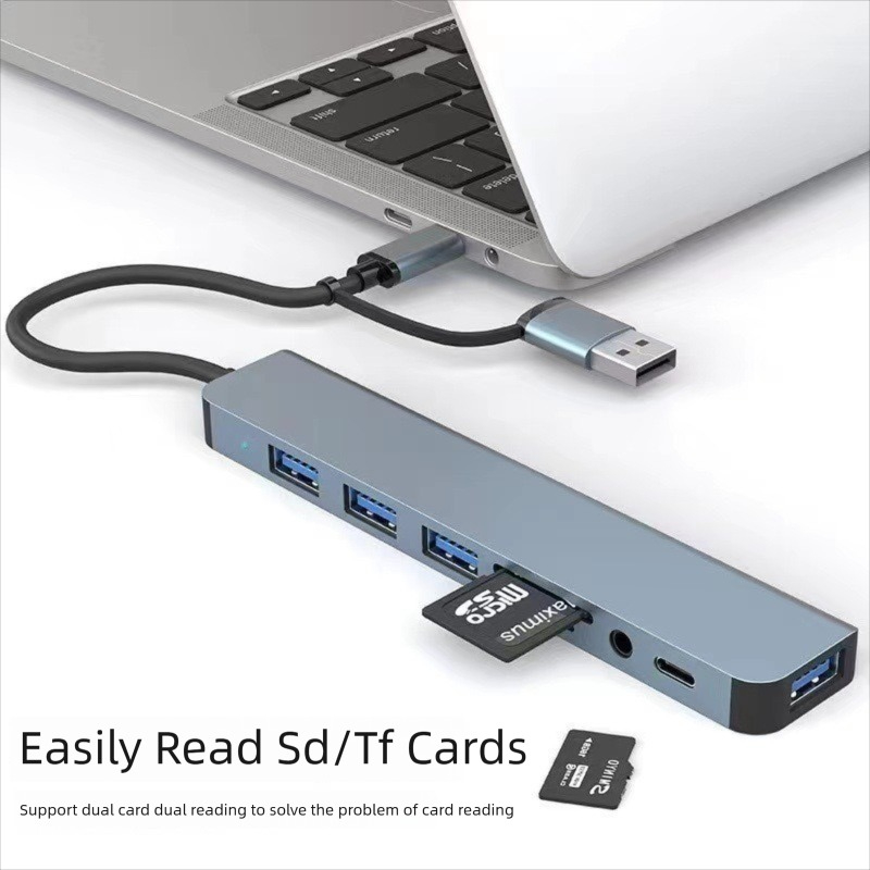 8 girişli 2 çıkışlı USB C Spli - Laptop Accessories Hub incelemesi ve fiyatı