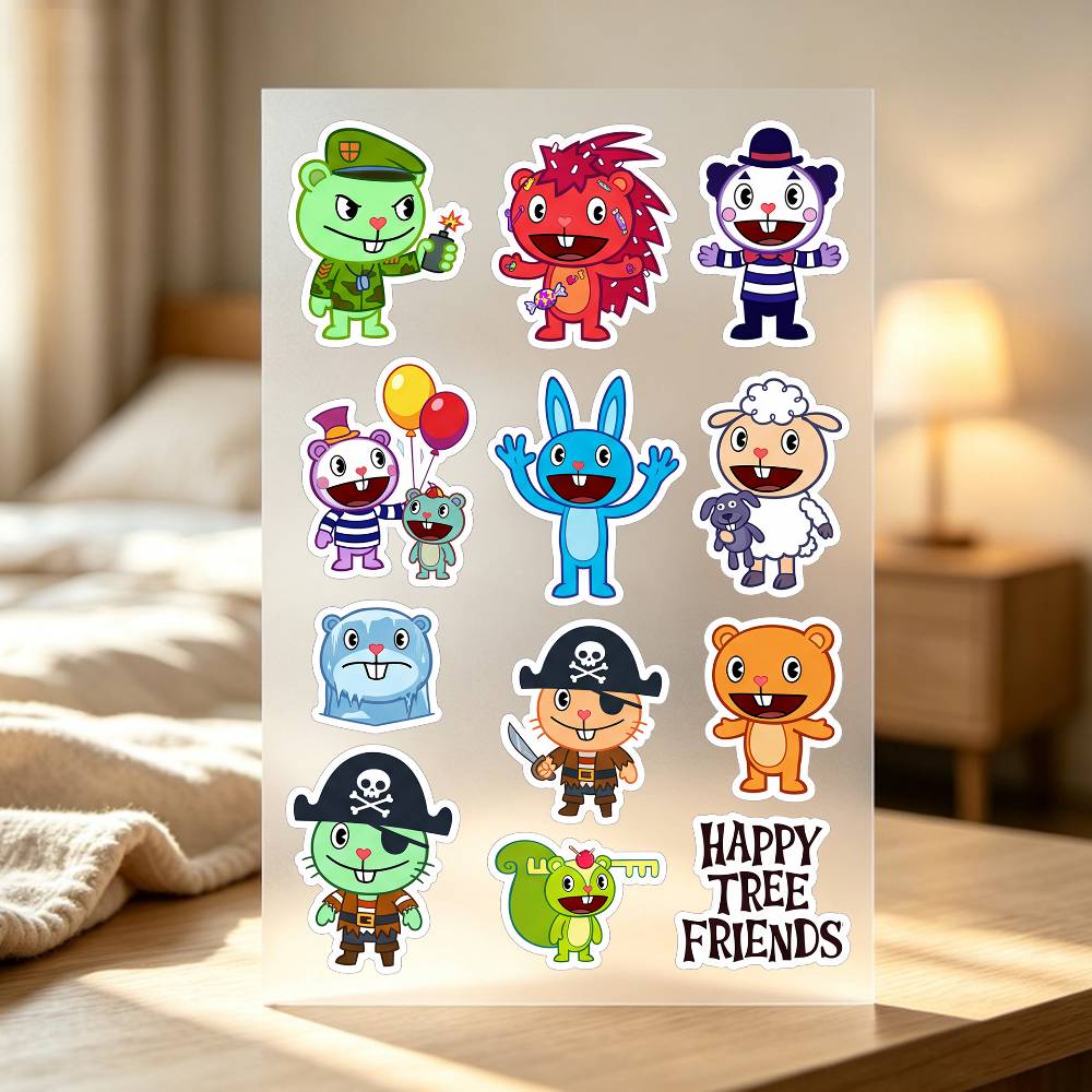Mutlu T-ree F-rien-ds Çıkartma - Laptop Accessories Wallpaper incelemesi ve fiyatı