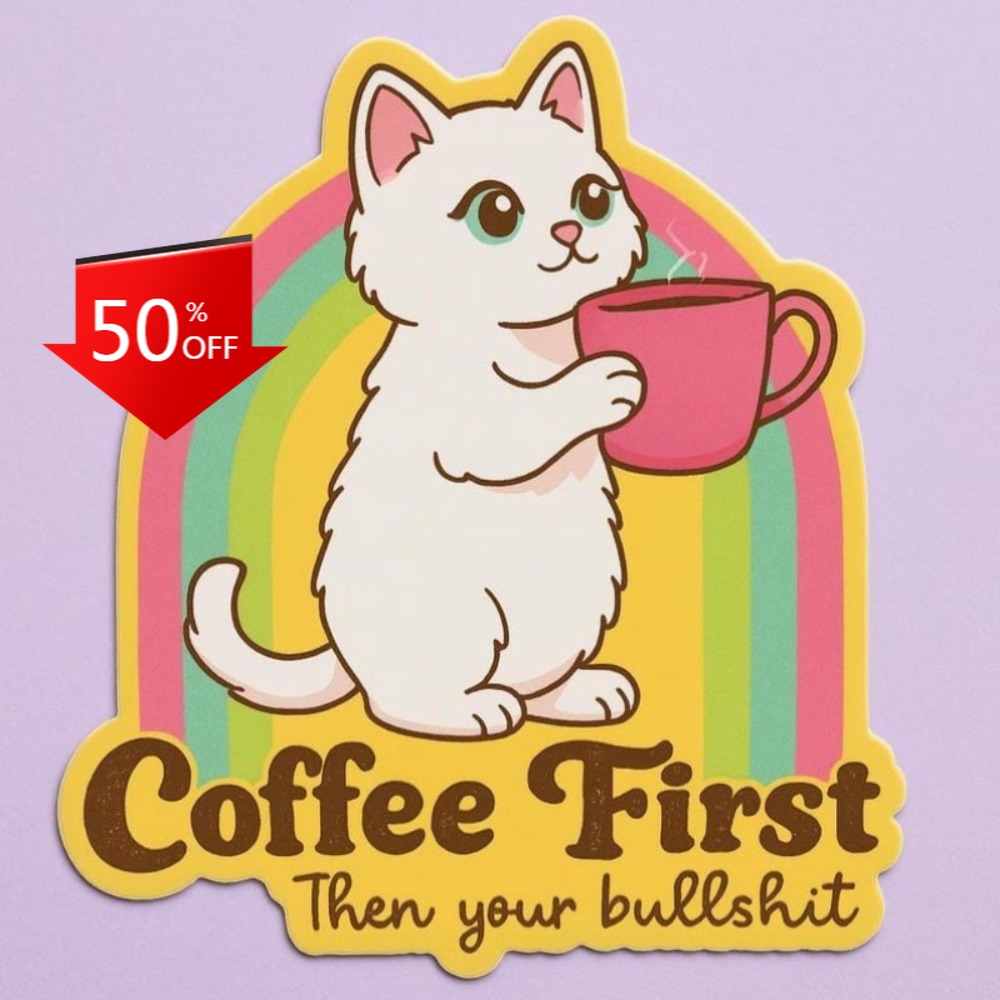Eğlenceli kahve kedi çıkartmal - Laptop Unique Accessories incelemesi ve fiyatı