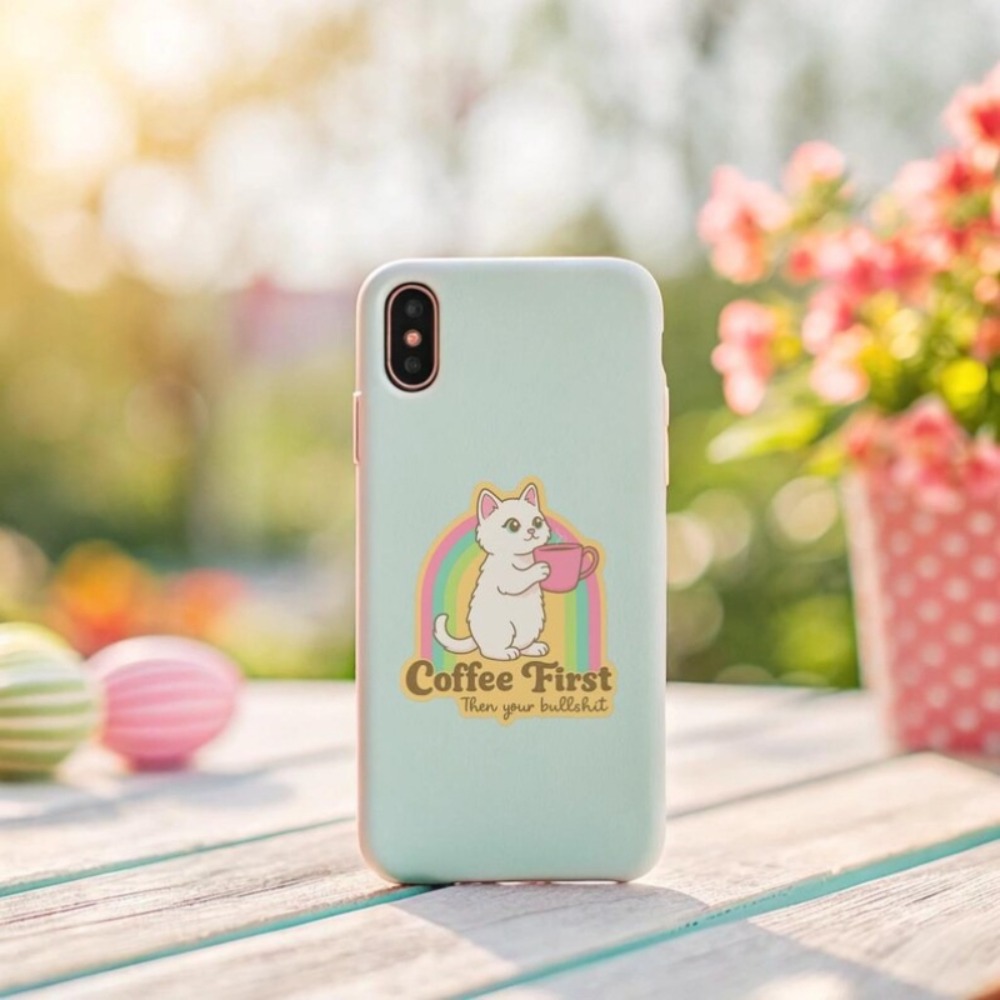 Eğlenceli kahve kedi çıkartmal - Laptop Unique Accessories incelemesi ve fiyatı