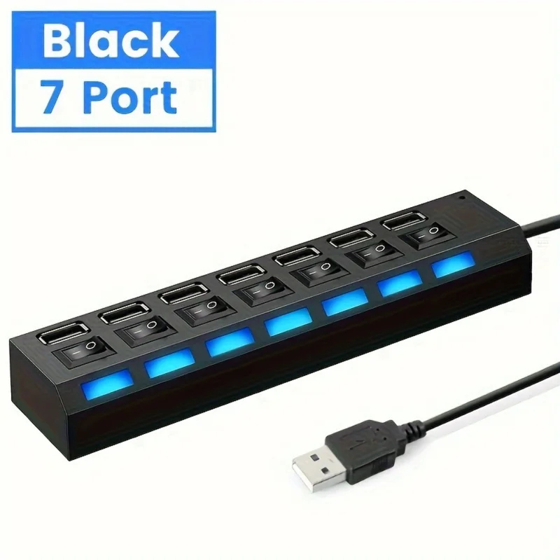 7 Portlu USB 2.0 Hub LED 5Gbps - Laptop Accessories Hub incelemesi ve fiyatı