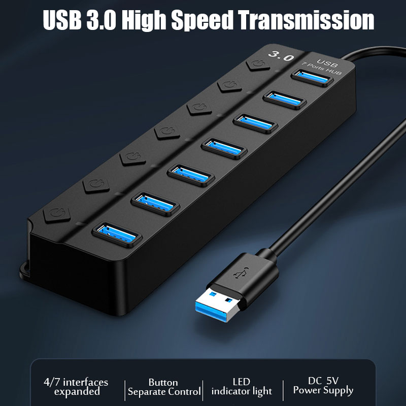 USB 3.0 Güç Adaptörü 4/7 Portl - Laptop Accessories Hub incelemesi ve fiyatı