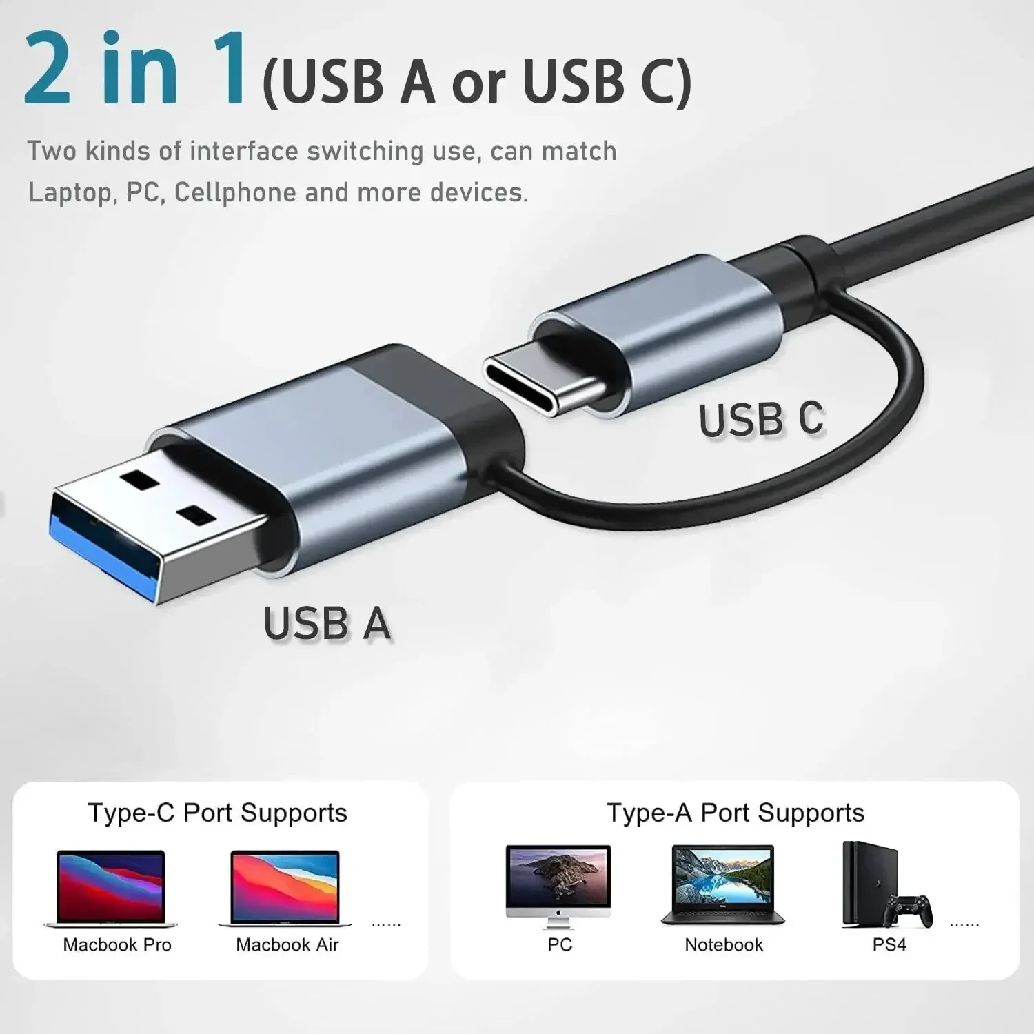 8'i 2 USB-C Hub 3.0 SD/TF Kart - Laptop Accessories Hub incelemesi ve fiyatı