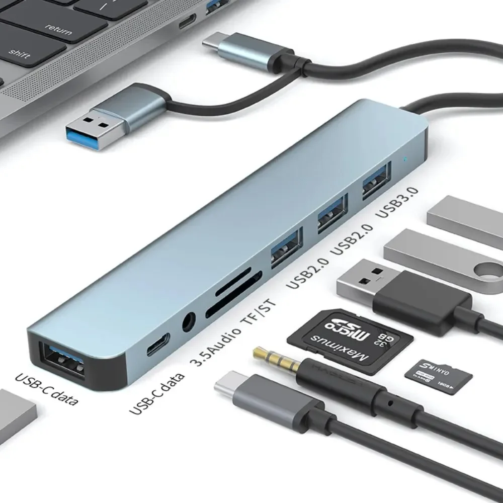 8'i 2 USB-C Hub 3.0 SD/TF Kart - Laptop Accessories Hub incelemesi ve fiyatı